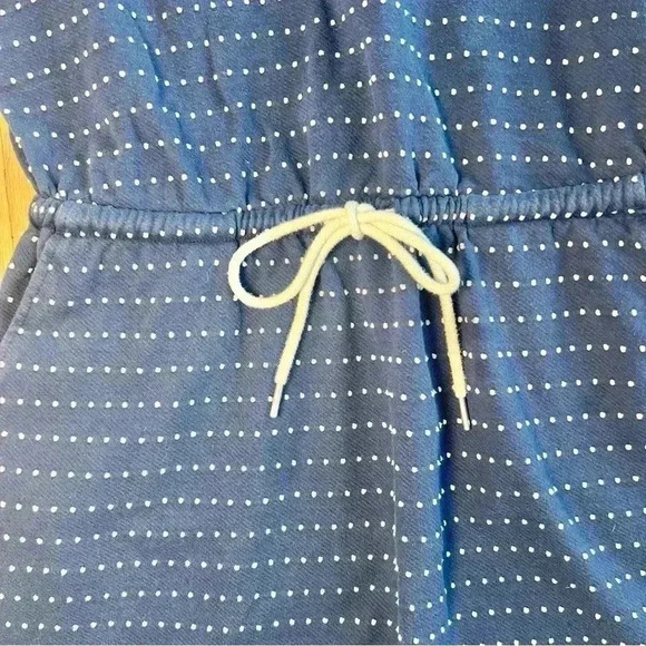 Lou & Grey Women’s Dotted Drawstring Pocket Dress Size Medium - Picture 8 of 12
